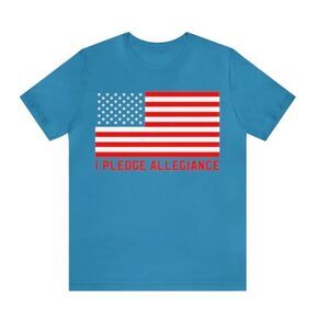 United in Allegiance: USA Flag Pledge Shirt